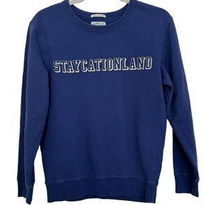 Gant Staycationland Blue Crewneck Sweatshirt Size Small